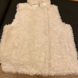Inc white furry vest
INC International Concepts